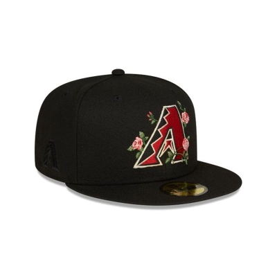 Arizona Diamondbacks Gorra | New Era MLB Bloom 59fifty Fitted Cap Mexico - Negros